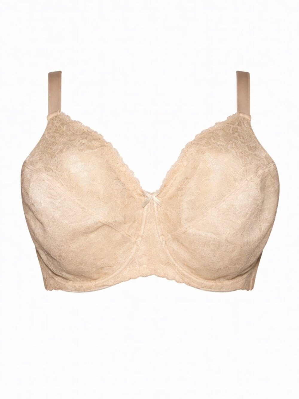 CACIQUE Lace Underlined Underwire Unpadded Tan Bra Size 50G